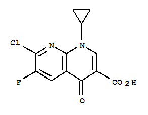 7-Chloro-1-cyclopropyl-6-fluoro-4-oxo-1,4-dihydro-1,8-naphthyridine-3-carboxylic acid