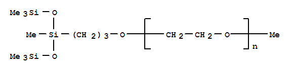 α-Methyl-ω-[3-[1,3,3,3-tetramethyl-1-[(trimethylsilyl)-oxy]-1-disiloxanyl]-propoxy]-poly-(oxy-1,2-ethanediyl)