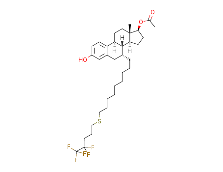 (7a,17b)-7-[9-[(4,4,5,5,5-Pentafluoropentyl)thio]nonyl]-estra-1,3,5(10)-triene-3,17-diol 17-acetate